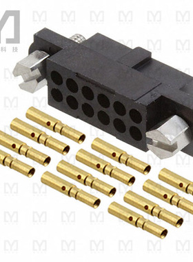 M80-4601205【CONN RCPT 12POS CRIMP 22AWG GOLD】