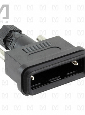 627-230-015-010【CONN BACKSHELL 15POS 180DEG BLK】