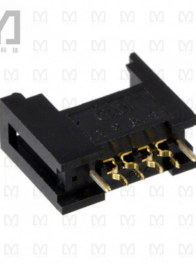 37204-62B3-004PL【CONN RCPT 4POS 0.079 GOLD PCB】