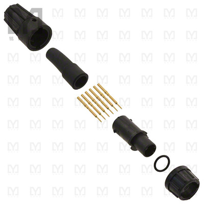 16980-6PG-522【CONN PLUG MALE 6POS GOLD CRIMP】