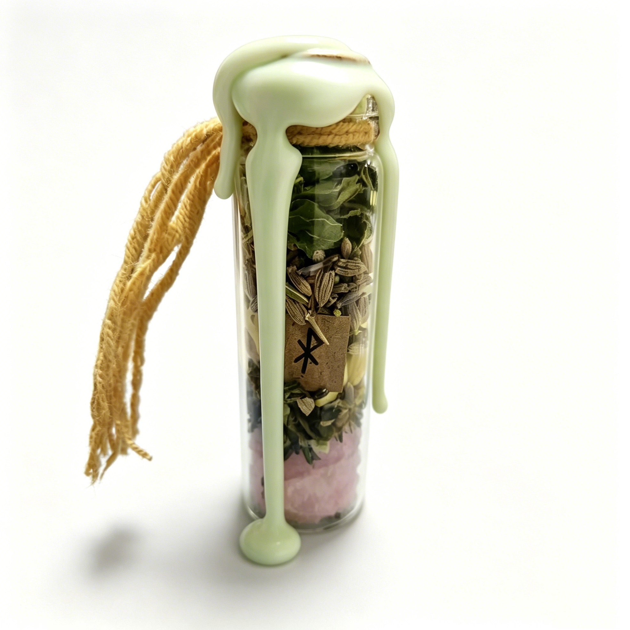 天然草本玻璃瓶玻璃摆件