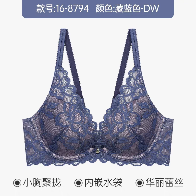金致奢研性感蕾丝内衣小胸聚拢文胸16-8794