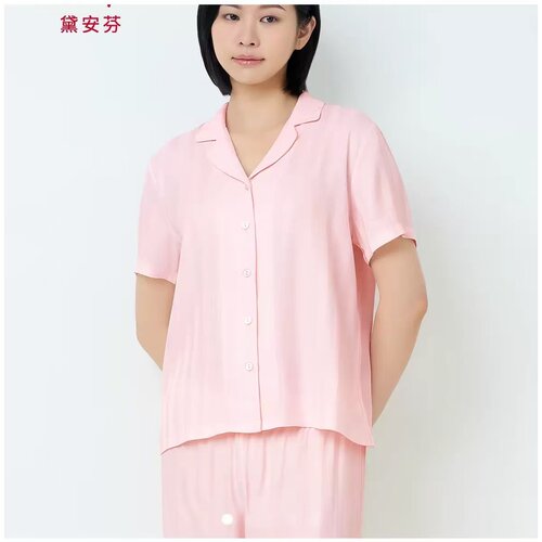 黛安纯色家居女亲肤透气套装HS00046