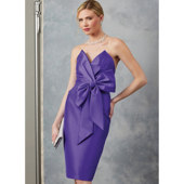 紫色真丝弹力缎连衣裙欧美性感派对定制做party tailored dresses