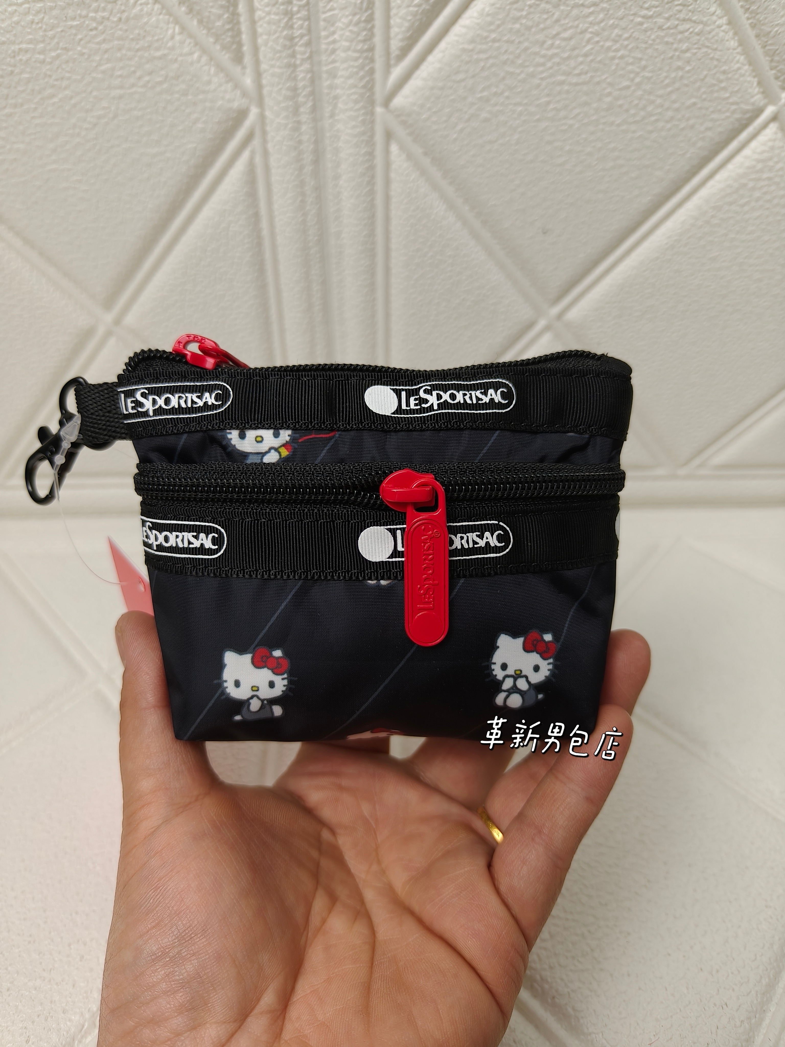 新品迷你卡通双层零钱包创意钥匙包挂钩包可爱证件包