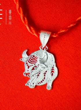 生肖项链姜央纯银男女通用简约