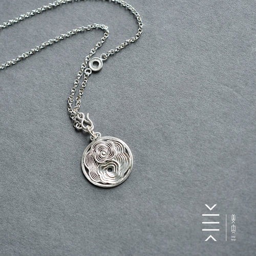姜央原创云箓太极吊坠精致百搭