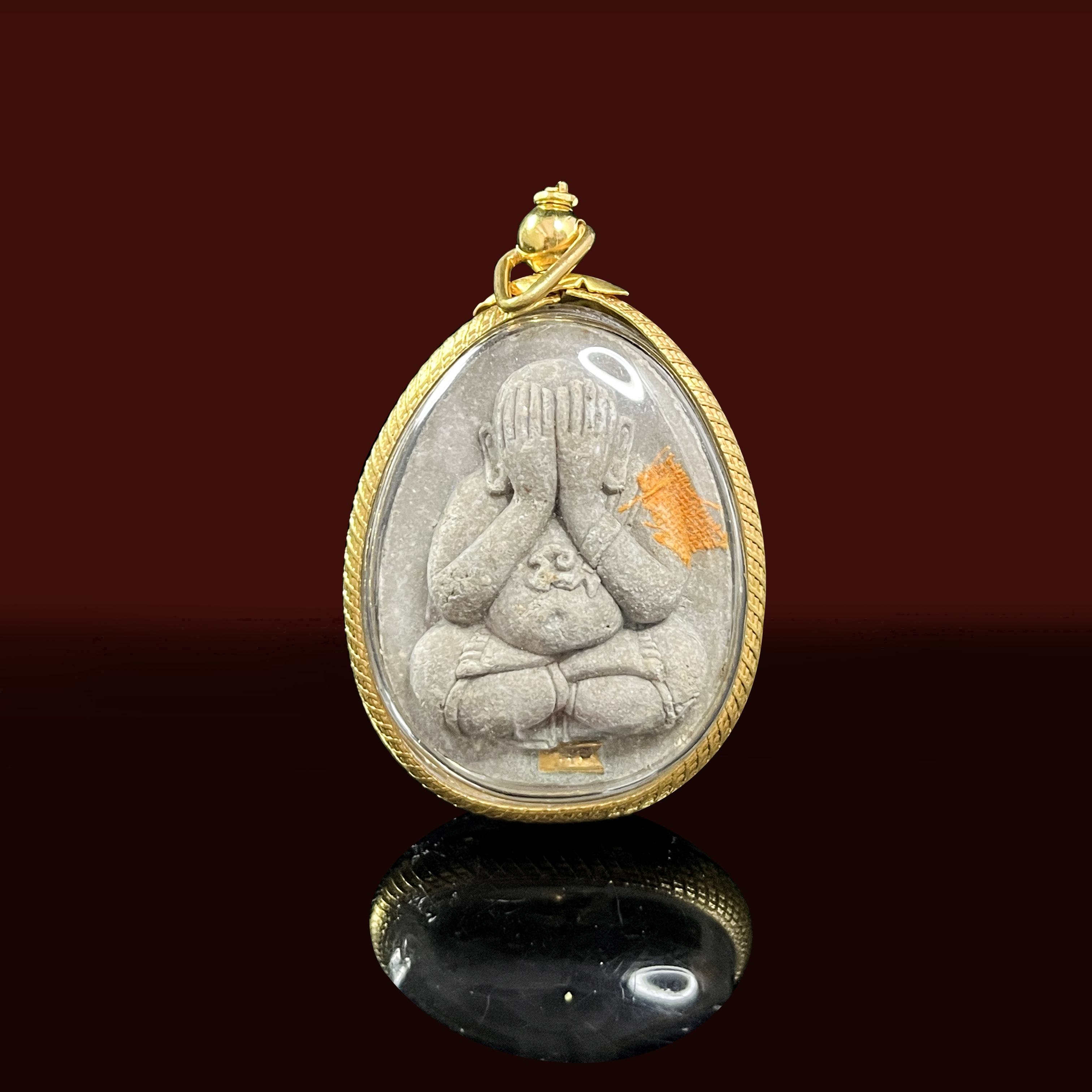 泰合缘泰国佛牌 顺丰包邮 龙婆坤 2538 掩面必打 a18-01-02