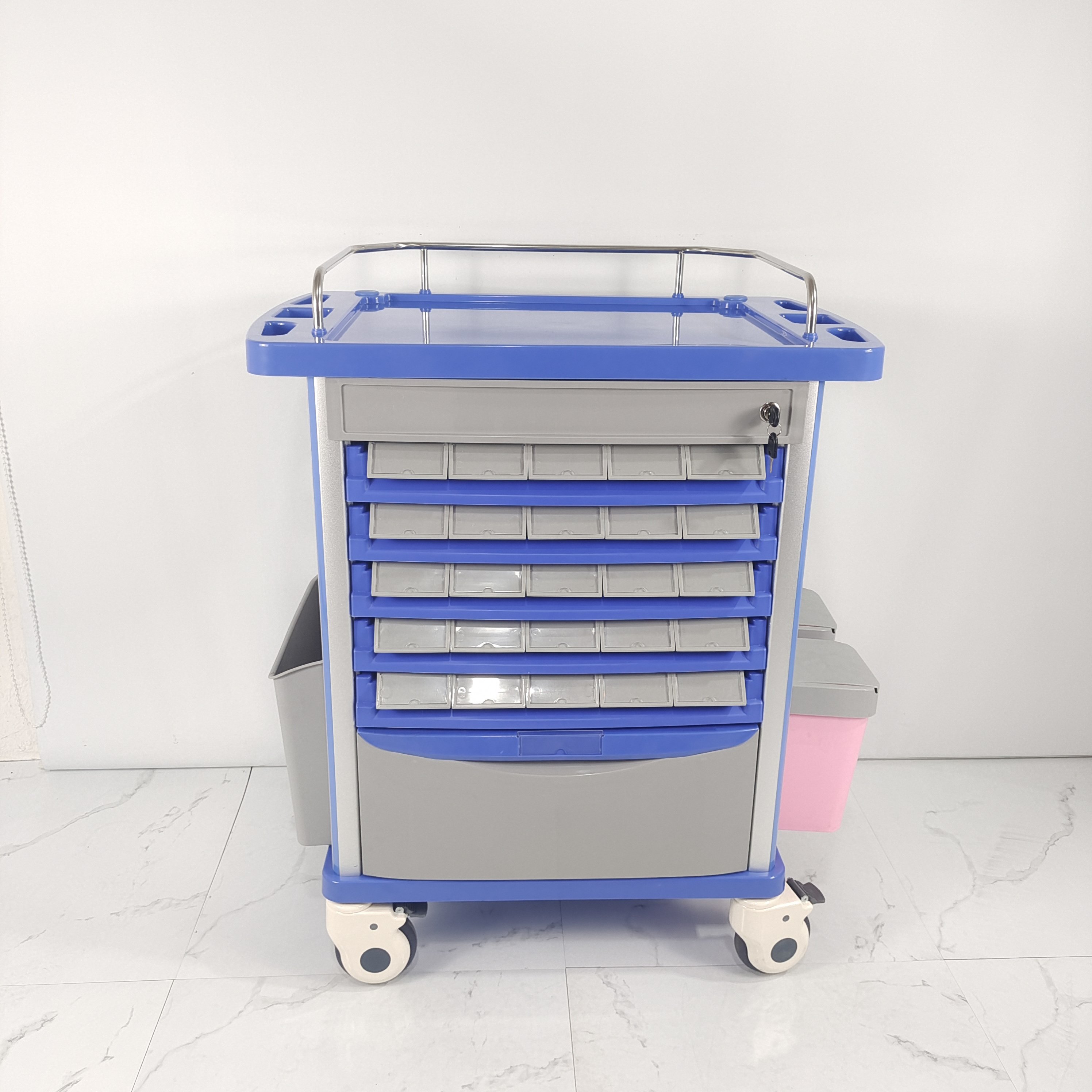 ABS双面送药车口服药换药取药发药给药车分早中晚夜四次服药车