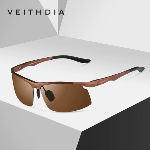 Veithdia/威斯．蒂亚 男士骑行墨镜防紫外线偏光镜铝镁运动太阳镜