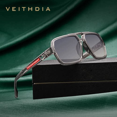 Veithdia/威斯．蒂亚 定制近视镜男女同款大框太阳镜防紫外线墨镜