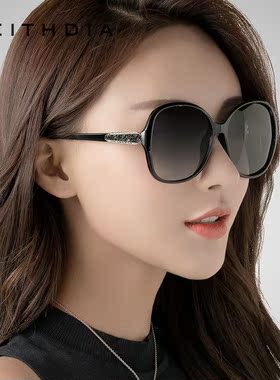 品牌女士偏光太阳镜方形