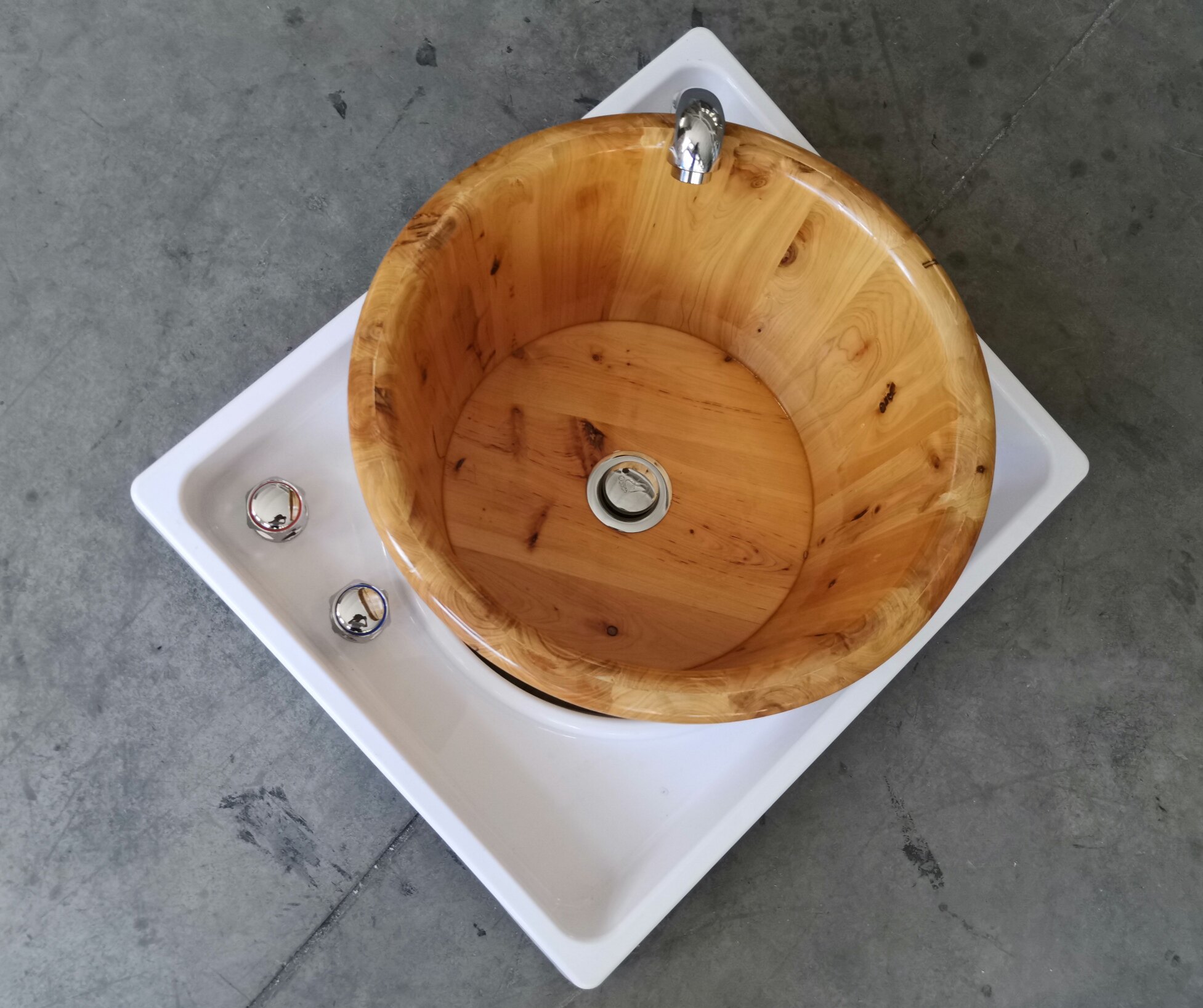 帝风唐足浴店洗脚盆中盆亚克力足浴盆沐足盆泡脚桶盖商用洗脚盆