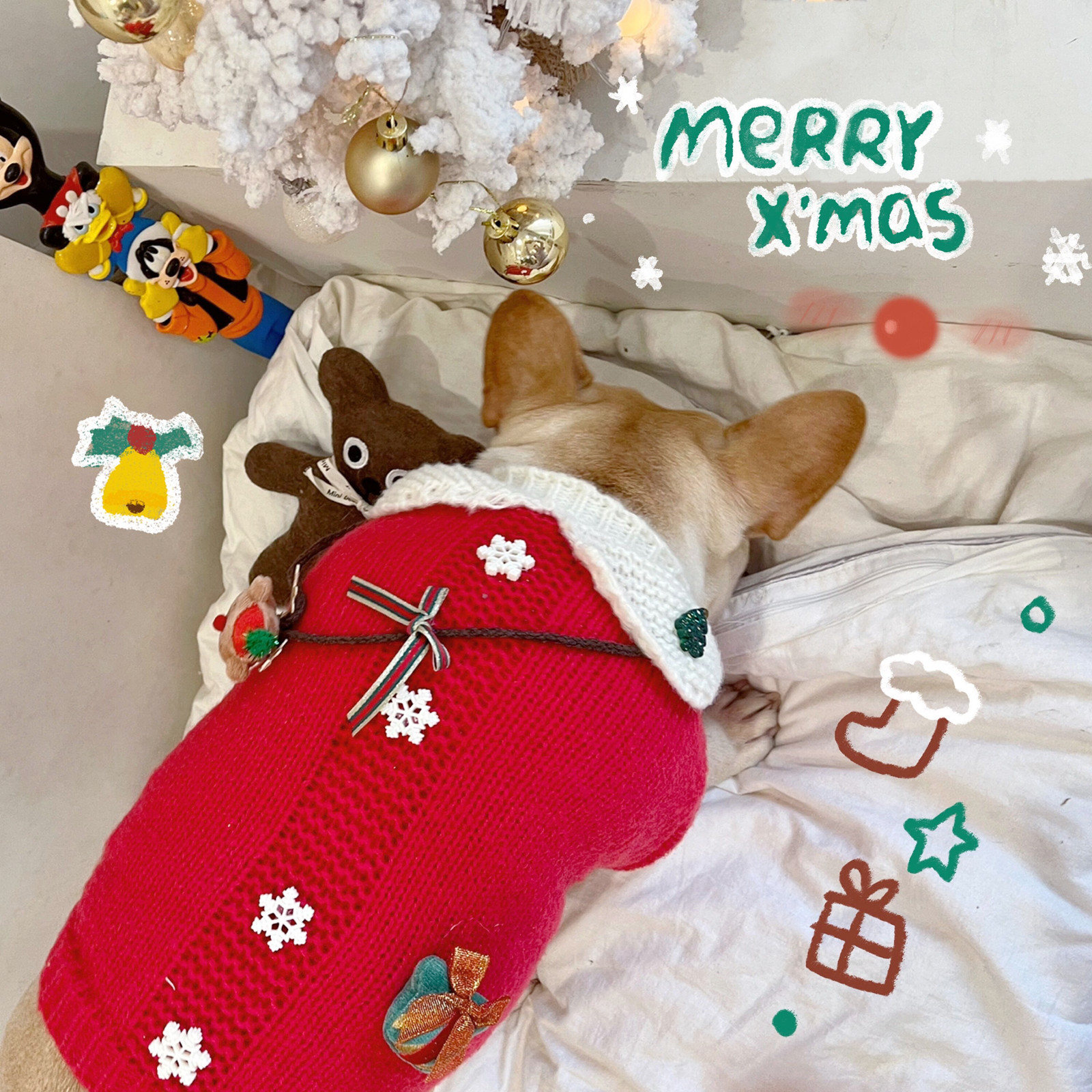 网红可爱圣诞麋鹿小包毛衣法斗巴哥柴犬胖狗衣服秋冬新年服饰针织,宠物/宠物食品及用品,狗宠物服装/雨衣,淘宝优惠券,粉丝福利购,淘宝优惠卷