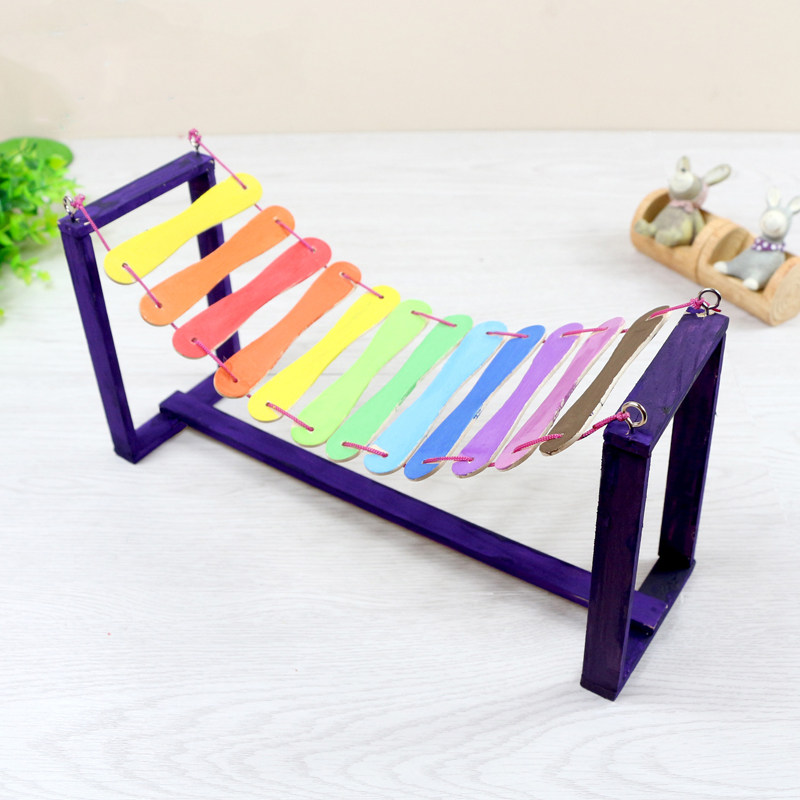 铁索桥 科技科学实验发明 环保手工小制作儿童益智玩具diy材料包