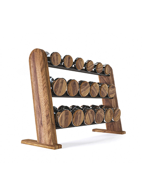 Dumbbell stand set健身房家用多功能哑铃架套装哑铃实木存放支架