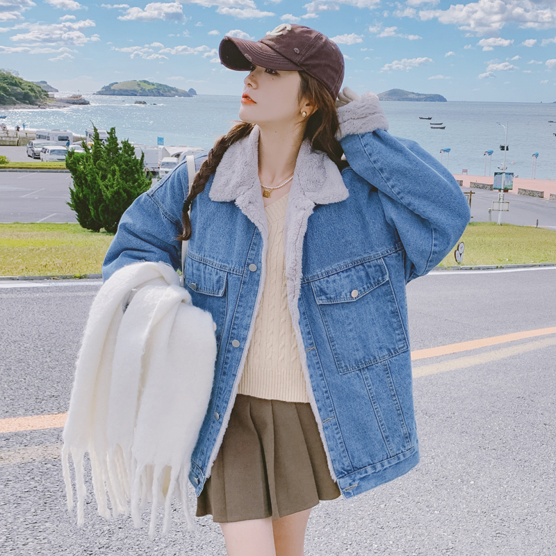 【现货】255-2261-P165控248学院复古牛仔羊羔毛衣外套女,女装棉衣/棉服,浙宝288(原255) 【现货】255-2261-P165控248学院复古牛仔羊羔毛衣外套女,女装棉衣/棉服,浙宝288(原255)
