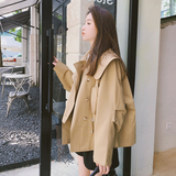 娃娃领短款卡其色风衣外套女2025春秋新款春装今年流行高级感上衣，女装风衣，浙宝288（原255）