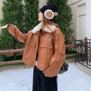【现货】RF2B149-5905-P215控328 毛绒皮衣派克服图片