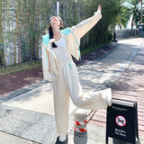 运动套装短款韩版时尚休闲球服套装秋季夹克学生炸街春秋小个子，女装套装/套裙，浙宝288（原255）