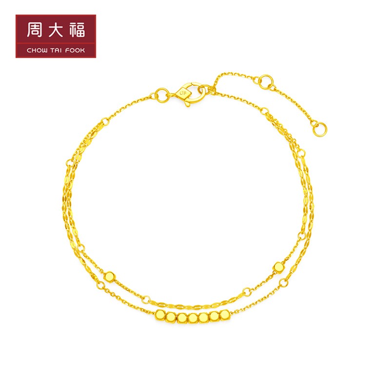 周大福17916系列金珠双层22K金手链E125387使用感如何?