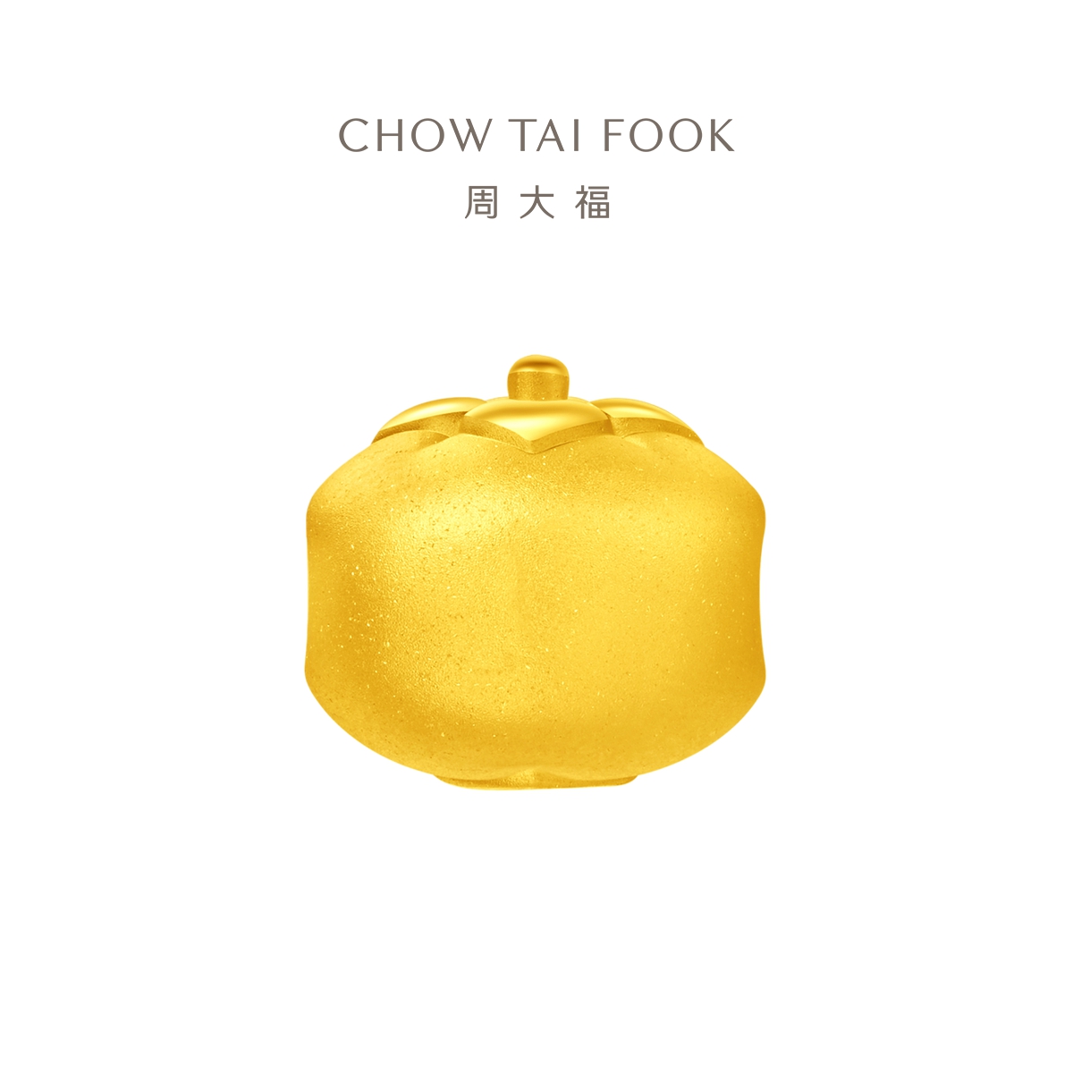 周大福黄金转运珠足金吊坠