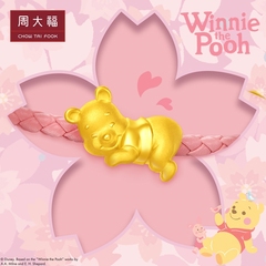 周大福迪士尼WINNIE IP小熊转运珠足金黄金吊坠EOR231