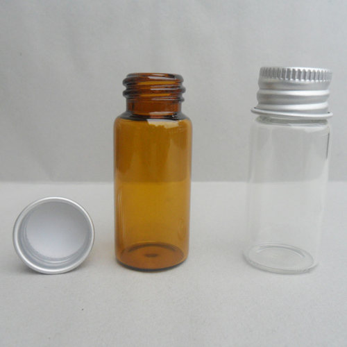 10ml玻璃瓶铝盖透明样品棕色螺纹