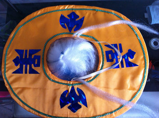 鹏舞戏具戏装船夫帽子舞蹈小品道具船翁帽渔翁帽子草帽