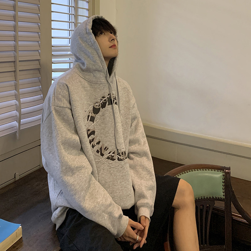 @港风连帽卫衣东东秋冬男外套情侣潮暗黑打底衫W3024-P45控68,男装卫衣,星座216(原A116)
