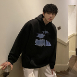 @港风云朵连帽卫衣东东秋冬季男外套情侣装打底衫W3002-P45控68，男装卫衣，星座216(原A116)