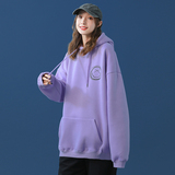 @中性涂鸦笑脸连帽卫衣秋冬季男外套情侣装打底衫W3009-P45控68，男装卫衣，星座216(原A116)