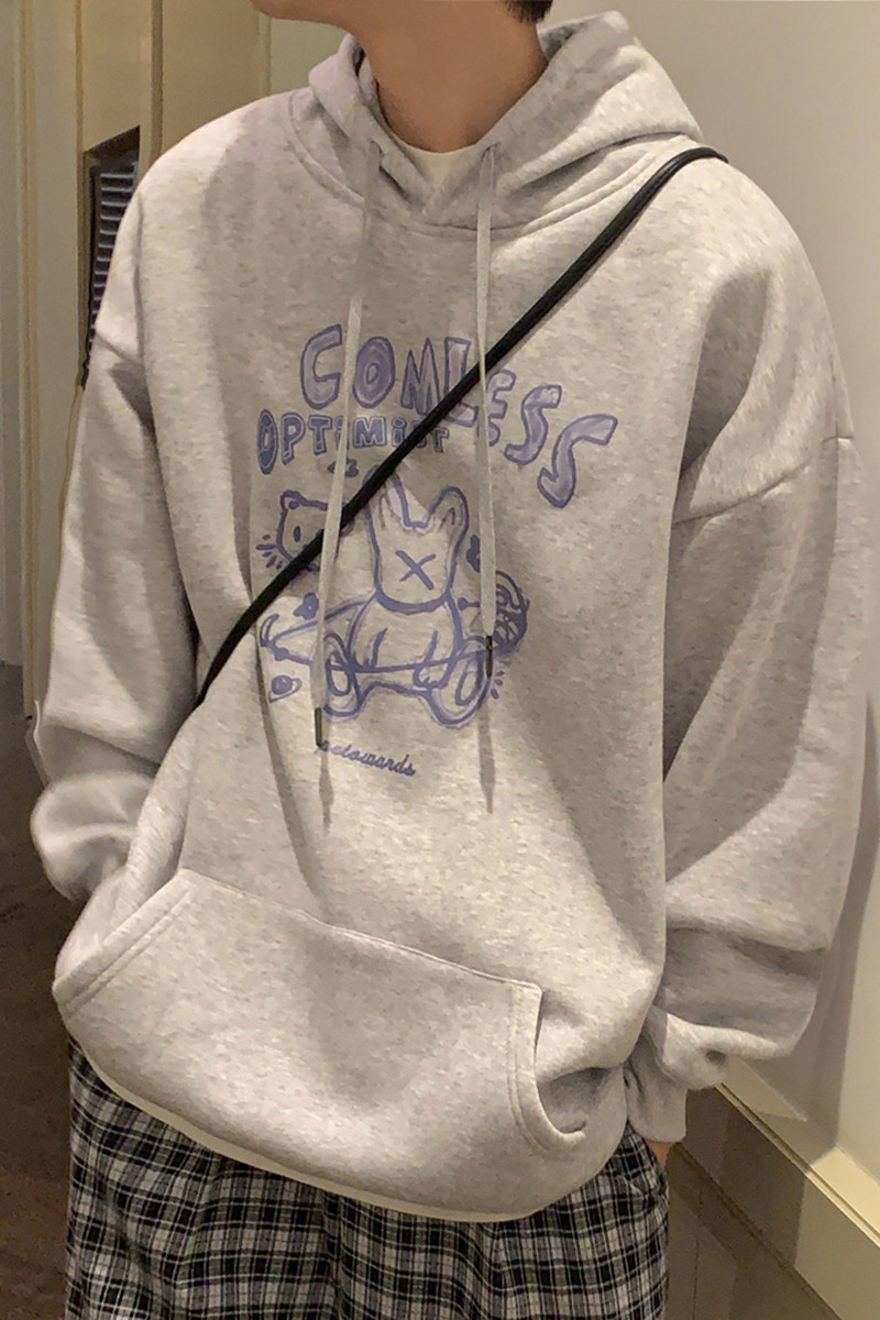 @港风字母连帽卫衣东东秋冬季男外套情侣装打底衫W3008-P45控68,男装卫衣,星座216(原A116)