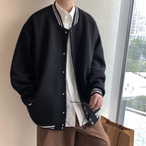 440克开衫卫衣纯色排扣棒球服秋冬潮抖音男棉套头外套DYW001-P90，男装卫衣，星座216(原A116)