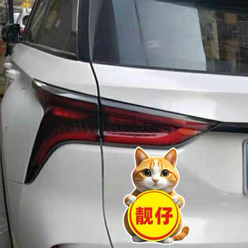 实习车贴汽车贴纸新手女司机上路创意标志专用装饰卡通文字实习贴