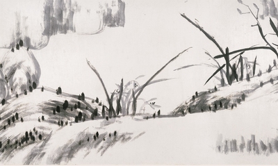 朱耷（八大山人）河上花图高清