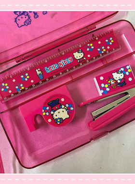 【小衣橱杂货铺】日本带回中古三丽鸥HelloKitty文具收纳盒