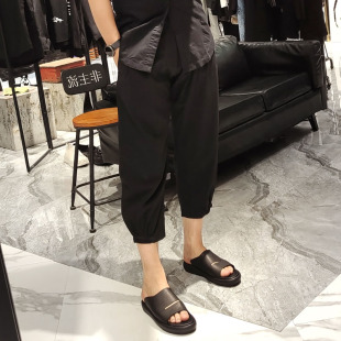 T奢牌九分裤 免烫微弹直筒裤 男 裸感羊毛休闲裤 子 夏季 意大利ORRD