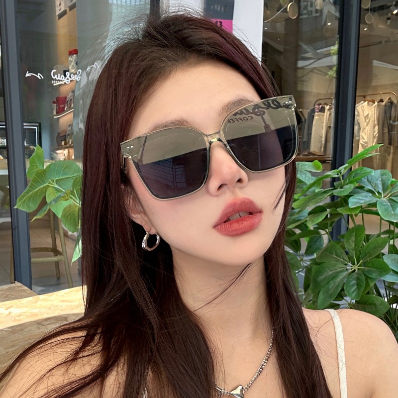 2025新款韩版方形绿色gm墨镜女