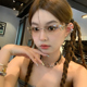 2025个性 无框透明水银太阳镜欧美网红心连心切边金属高级感墨镜女