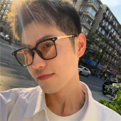 韩版 大宽脸黑框茶色复古开车司机墨镜防紫外线帅酷太阳镜女 潮男士