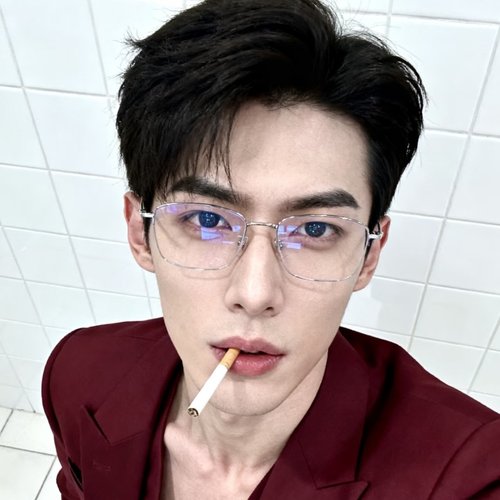 超轻金丝近视眼镜男痞帅斯文显瘦