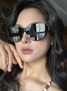 美式猫眼偏光墨镜2025新款