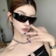 2026网红欧美风发箍墨镜女方圆脸显瘦高级感骑行遮阳防风太阳眼镜
