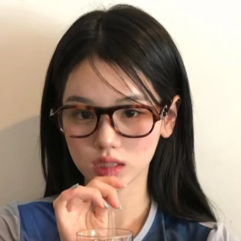 张元英同款联名豹纹素颜gm眼镜女