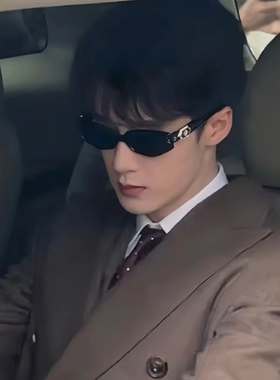 2025新款韩版潮男士gm墨镜宝石镶钻欧美猫眼方圆脸显瘦开车太阳镜