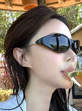 复古Y2K猫眼方形显瘦太阳镜