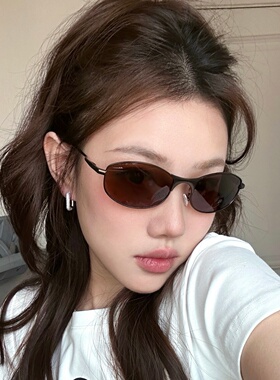 古铜茶Y2K千禧风偏光太阳镜