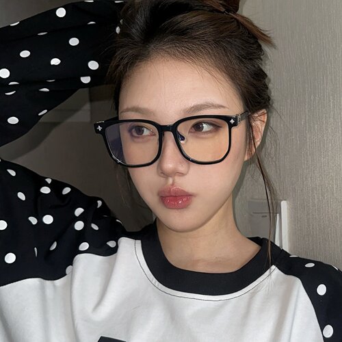 韩版大黑框TR眼镜显瘦配近视度数
