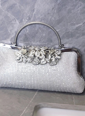 晚宴手拿包旗袍包包手提镶钻金婚礼妈妈配旗袍拎包宴会包礼服包包
